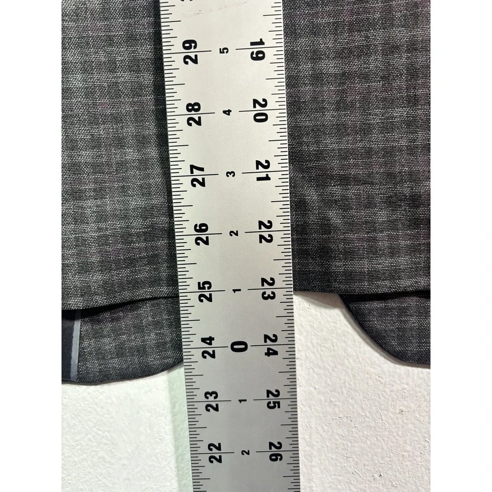 boys charcoal burgundy check Michael Kors blazer jacket sport suit coat 12‎ R